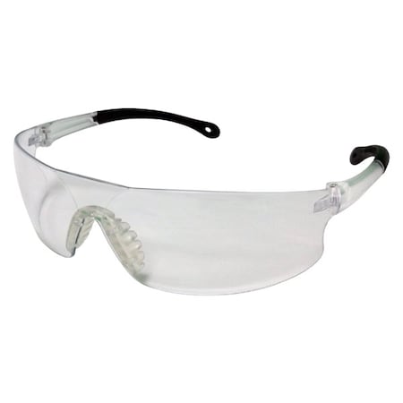 Reaper Polycarbonate Safety Glasses, Anti-Scratch/Anti-Fog, Black Frame/Clear Lenses